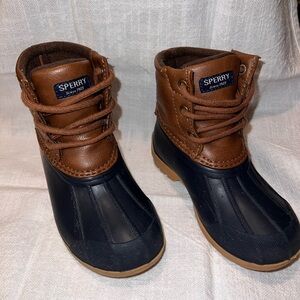 Sperry Brown and Black Waterproof Boots